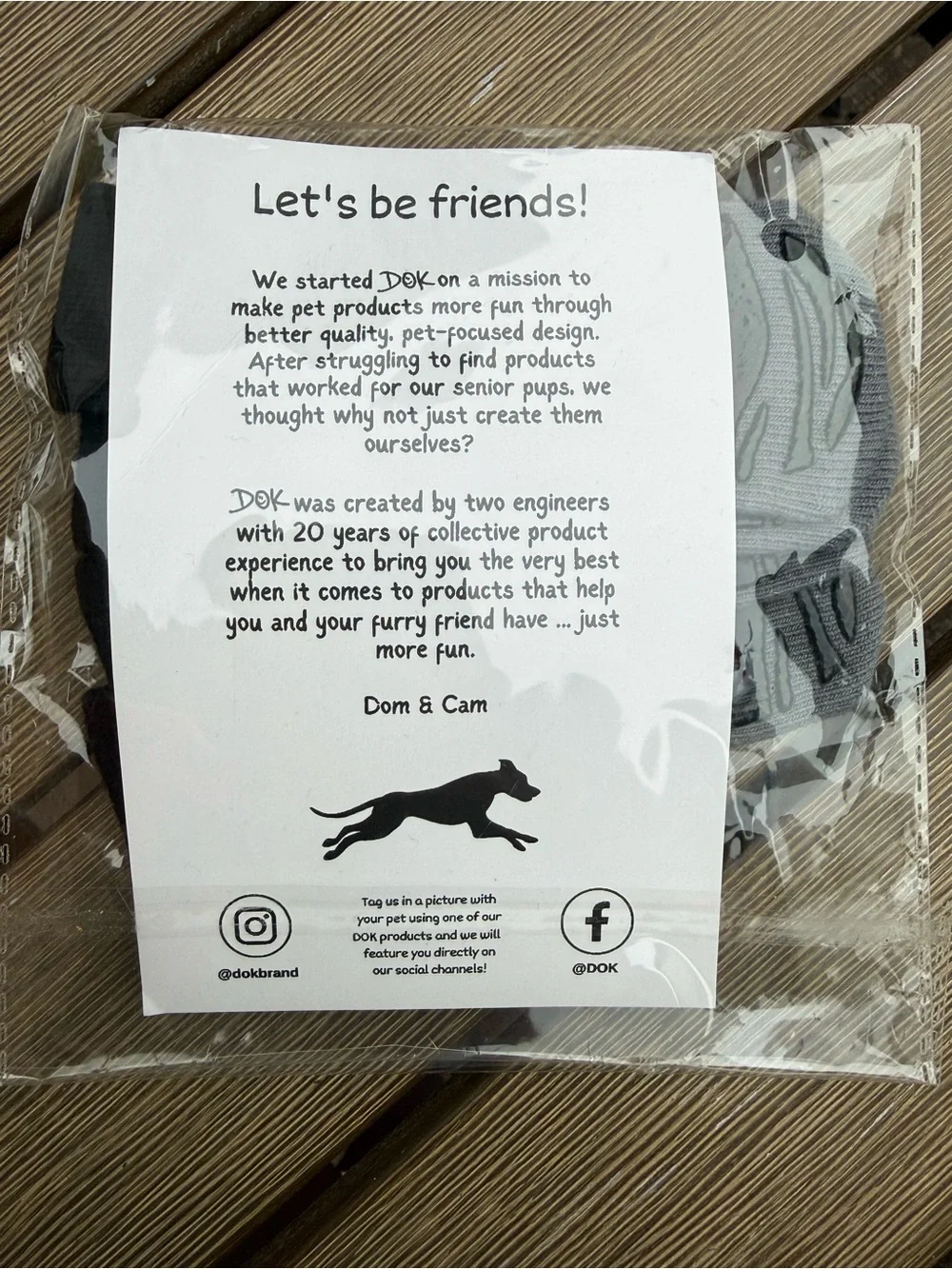 DOK Dog Socks Non Slip Senior Dog Grip Socks Adjustable Pet Booties Set